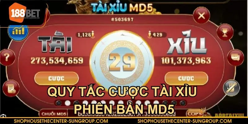 Quy tắc cược tài xỉu phiên bản MD5 đơn giản