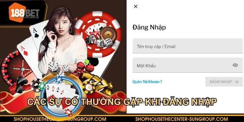 Các sự cố thường gặp khi đăng nhập vào hệ thống 